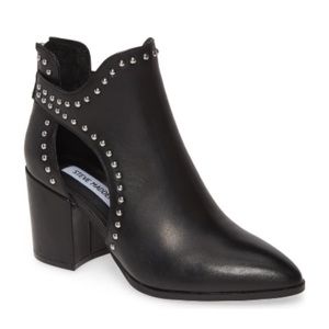 Steve Madden black studded booties